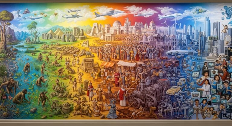 The Epic Journey of Human Civilization: From the Dawn of Life to Our Modern World